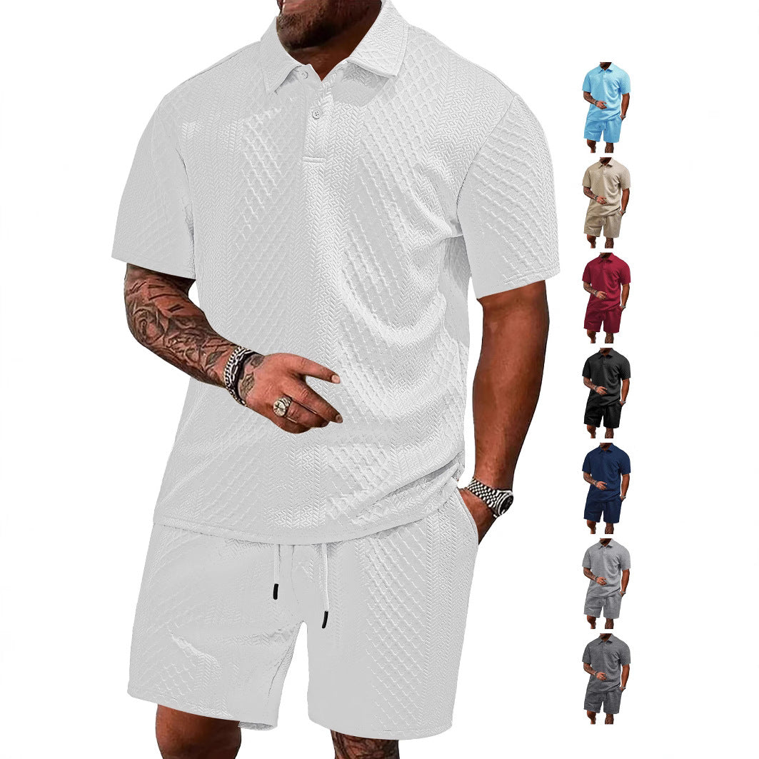Herren Sportliches Poloshirt mit Shorts Echoarchiv