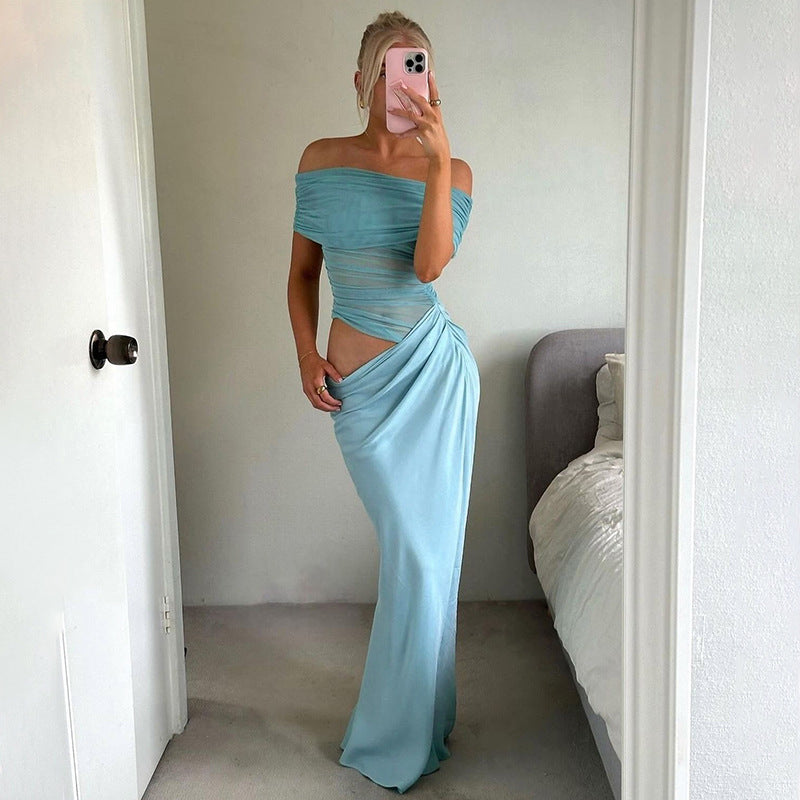 Damen elegantes Abendkleid mit Off-Shoulder-Design Echo Archiv