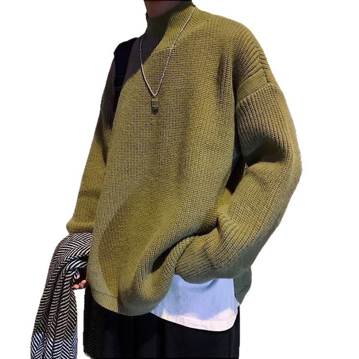 Damen Kuscheliger Grobstrickpullover mit Stehkragen Echoarchiv