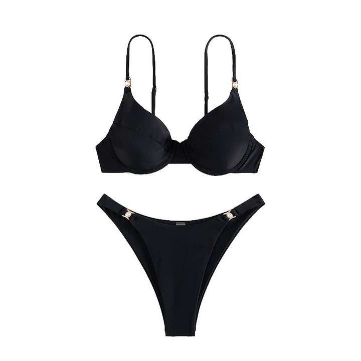 Damen Push-Up Bikini mit eleganten Trägerdetails Echo Archiv