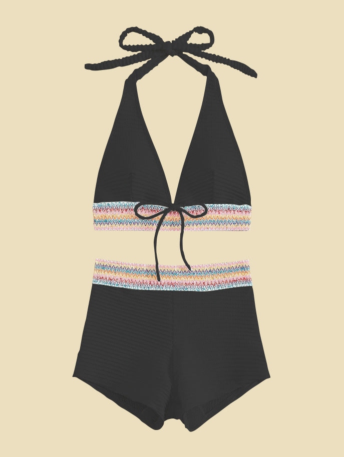 Damen Bikini-Set mit hoch geschnittenen Shorts Echo Archiv