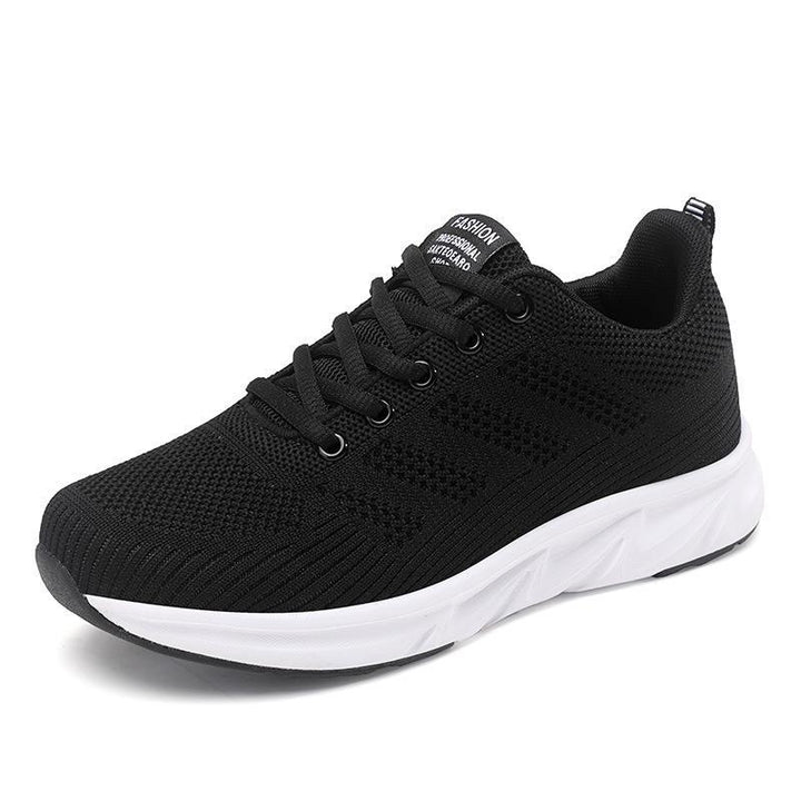 Damen nan leichtgewichtige atmungsaktive Strick-Laufschuhe mit viskoelastischer Einlegesohle und stoßdämpfender Zwischensohle Echo Archiv