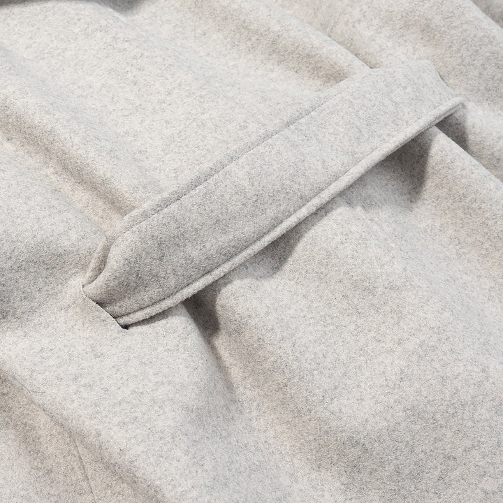 Damen Kurze Kapuzenjacke mit Kunstfellbesatz, Taschen und Taillenschleife Echoarchiv