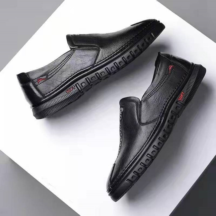 Herren Elegante Leder Slipper Echoarchiv