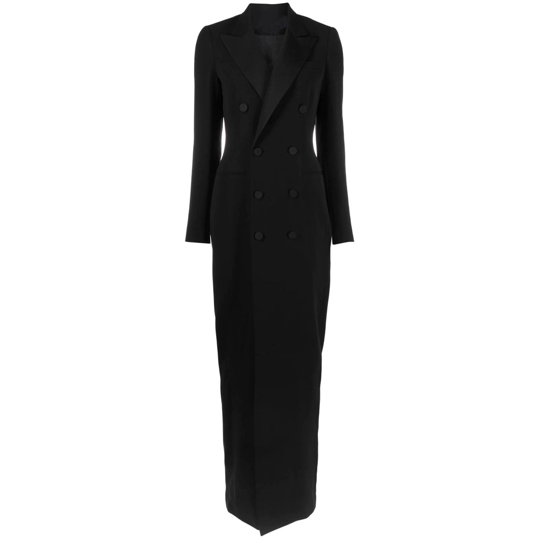 Damen Doppelreihiges Blazerkleid mit Satinrevers Echoarchiv