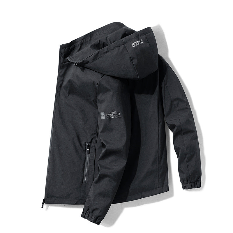 Herren Wetterfeste Outdoorjacke mit verstellbarer Kapuze Echo Archiv 1787797862