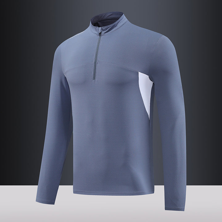 Herren Funktions-Thermoshirt mit Stehkragen und Reißverschluss Echoarchiv