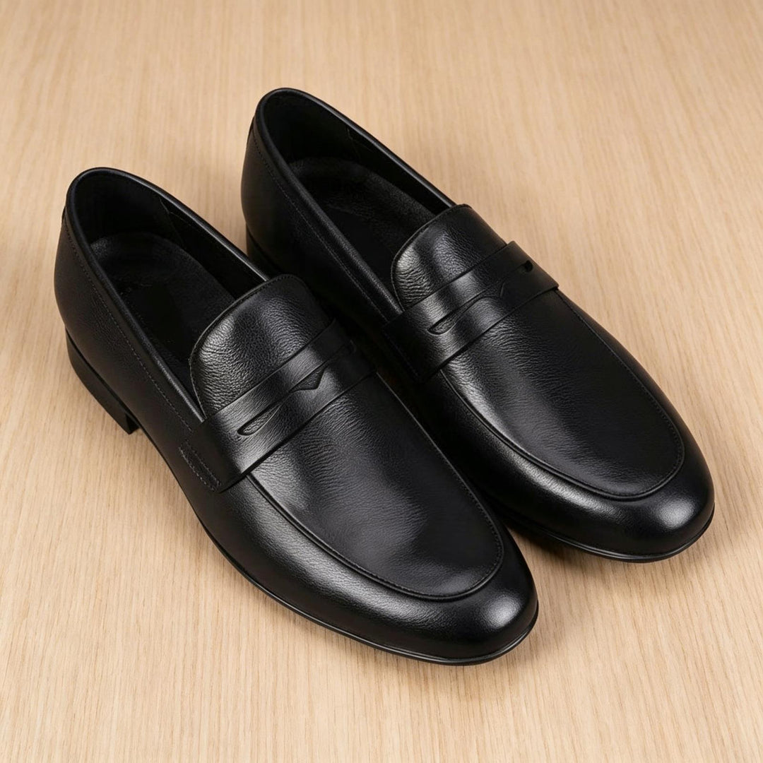 Herren Elegante Lederschlüpfschuhe Echoarchiv