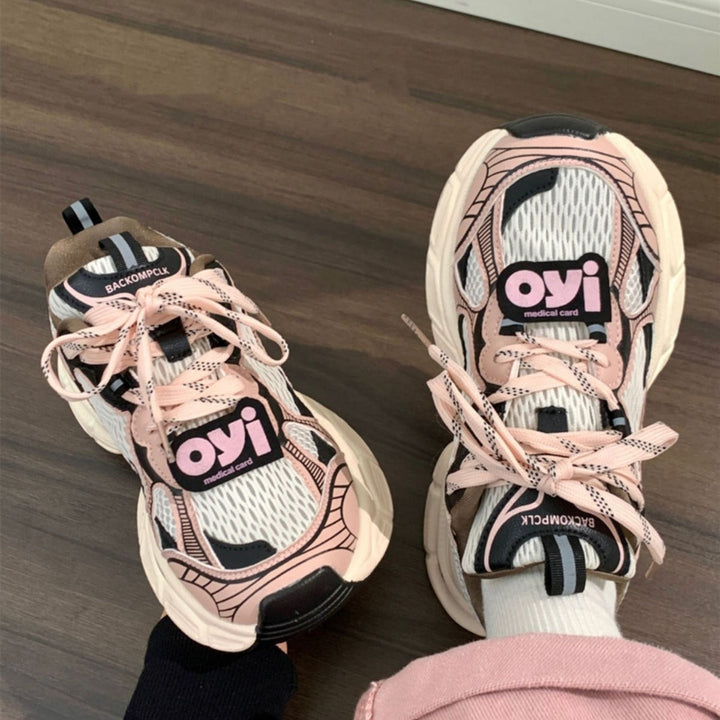 Damen Sportliche Sneakers mit atmungsaktivem Mesh und rutschfester Sohle Echo Archiv