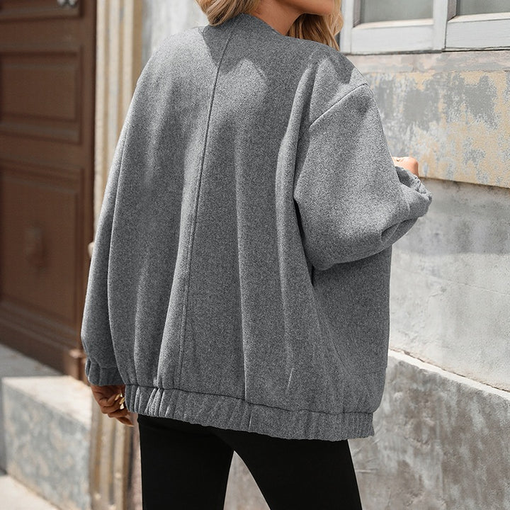 Damen Oversized Wolljacke mit Knopfdetails Echo Archiv