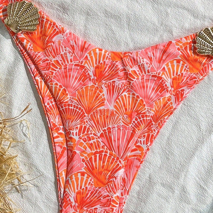 Damen Triangel-Bikini mit modischem Muschel-Design Echo Archiv
