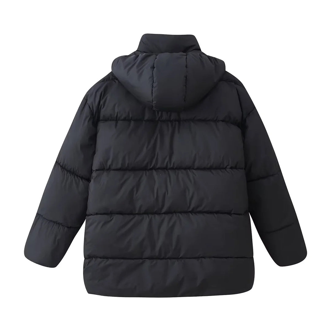 Damen nan oversized Steppjacke mit Kapuze und wärmender Thermofütterung Echo Archiv