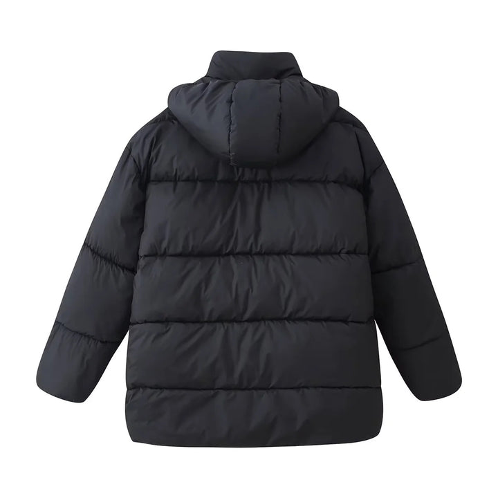Damen nan oversized Steppjacke mit Kapuze und wärmender Thermofütterung Echo Archiv