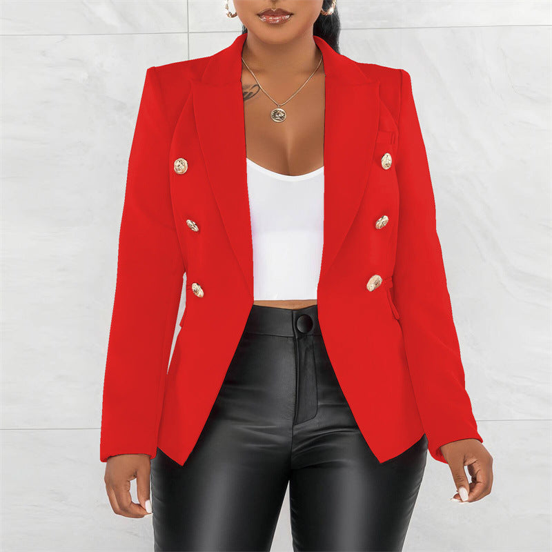 Damen Modischer Doppelt Gepknöpfter Blazer Echo Archiv