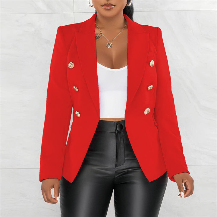 Damen Modischer Doppelt Gepknöpfter Blazer Echo Archiv