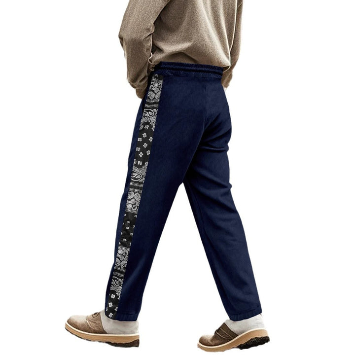 Herren stylische Jogginghose mit seitlichem Grafikdesign und elastischem Bund Echoarchiv