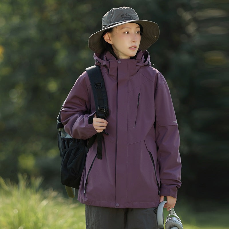 Herren Zweifarbige Wind- und Wasserabweisende Softshelljacke mit Kapuze Echoarchiv