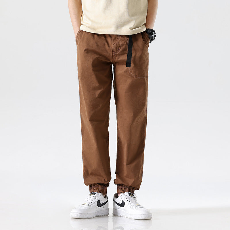 Herren Cargojoggerhose aus Baumwoll-Twill mit Tunnelzugbund und geripptem Knöchelabschluss Echo Archiv