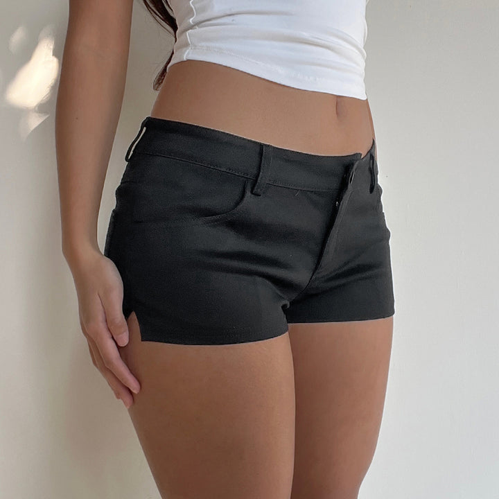 Damen trendige Shorts mit hohem Bund und elastischem Material Echo Archiv
