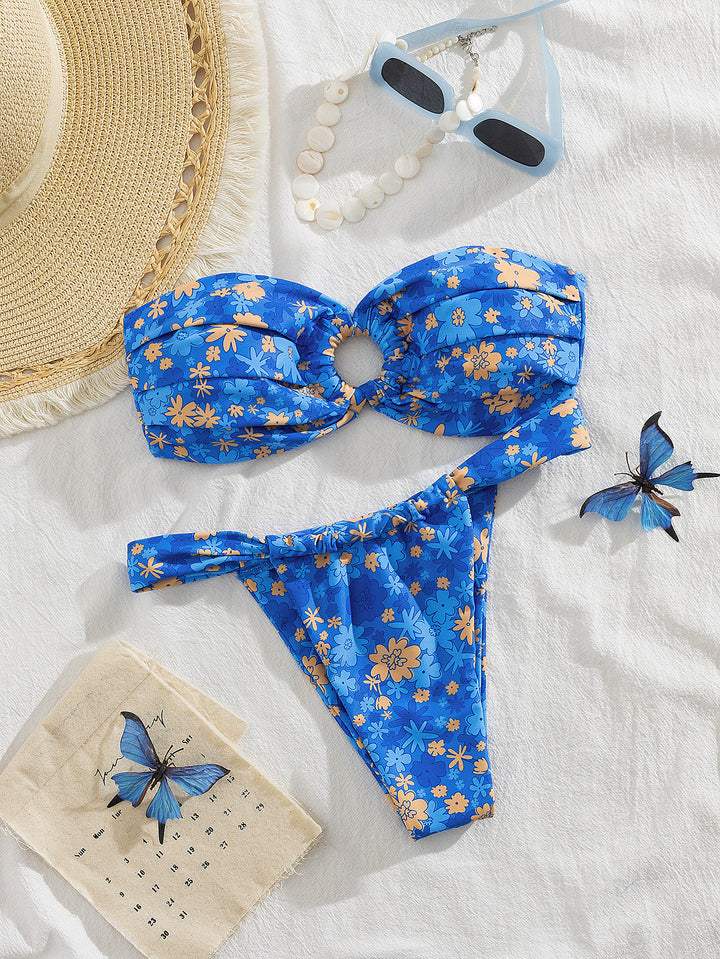 Damen Bandeau-Bikini mit stylischem Knotendesign Echo Archiv