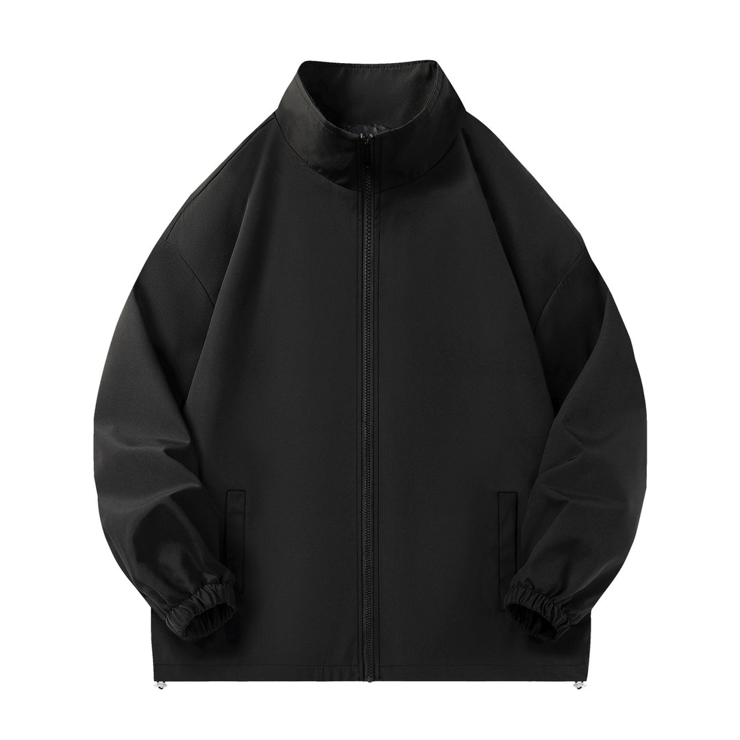 Unisex Leichte Windjacke mit hochabschließendem Stehkragen, Elastikbündchen & verstellbarem Kordelzugsaum Echo Archiv