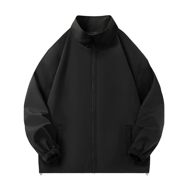 Unisex Leichte Windjacke mit hochabschließendem Stehkragen, Elastikbündchen & verstellbarem Kordelzugsaum Echo Archiv