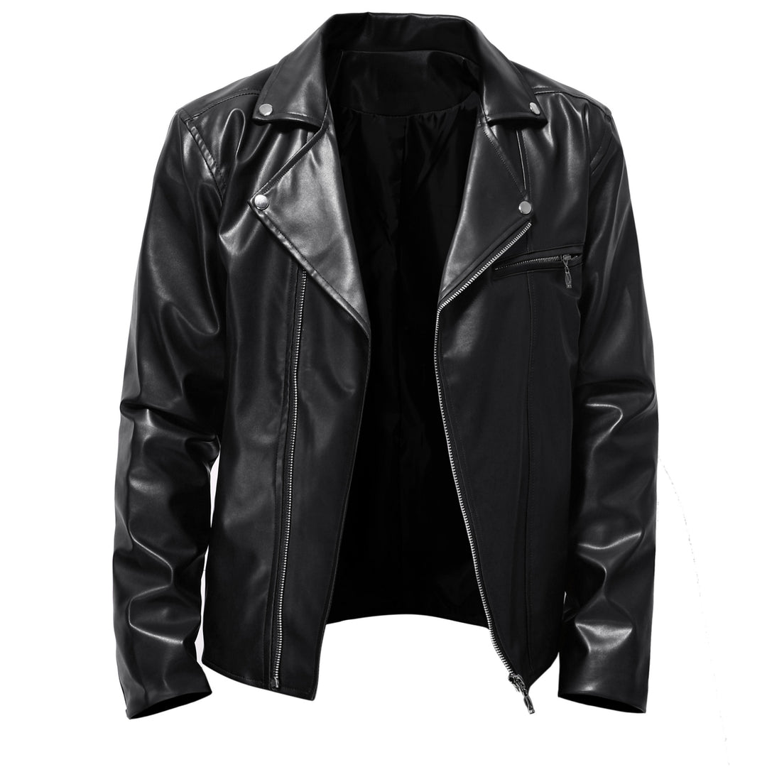 Herren stylish Kunstleder Motorradjacke Echoarchiv