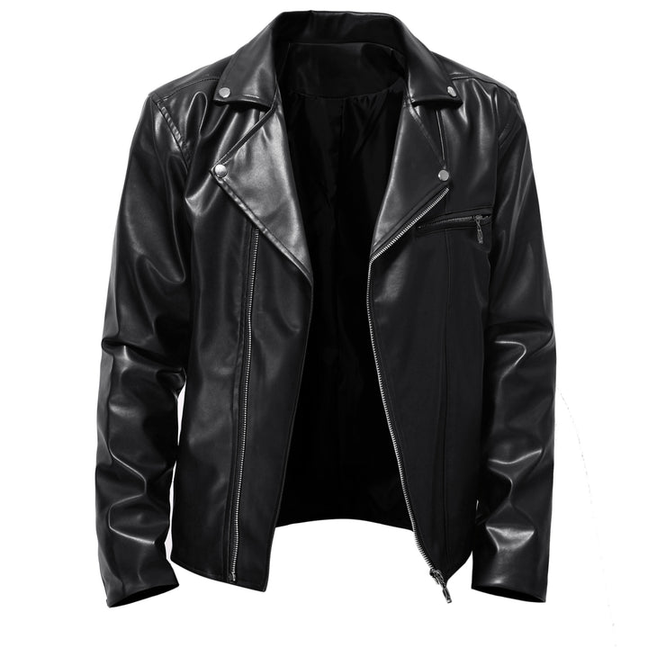 Herren stylish Kunstleder Motorradjacke Echoarchiv