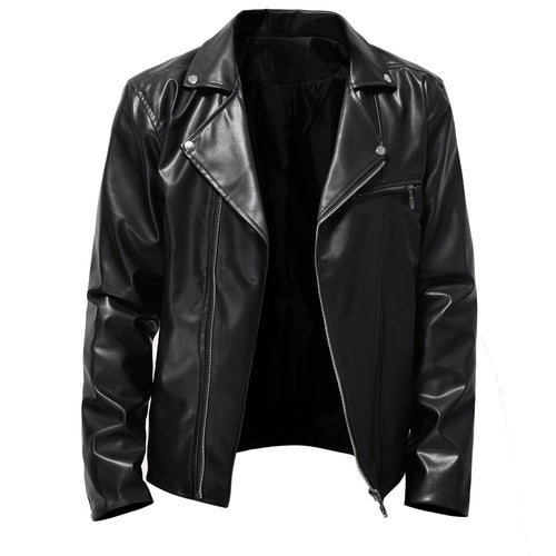 Herren stylish Kunstleder Motorradjacke Echoarchiv