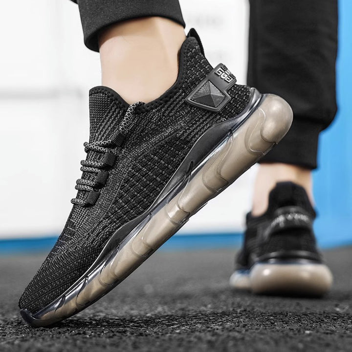 Unisex leichte Strick-Runner mit flexibler Air-Cell-Zwischensohle und gepolstertem Sockeneinstieg – Tavélo