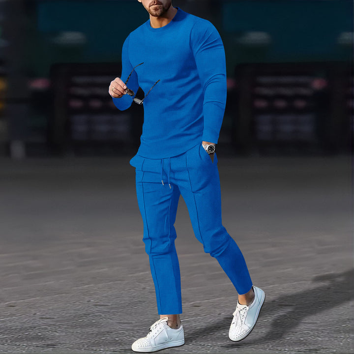 Herren sportliches Longsleeve und Jogginghose-Set Echoarchiv