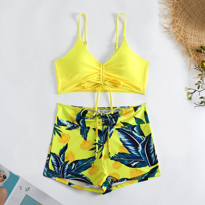 Damen Bikini-Set mit floralem Muster und verstellbaren Trägern Echo Archiv