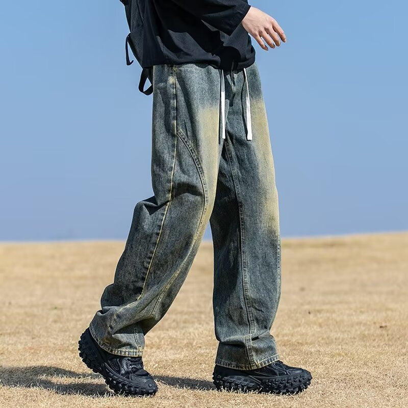 Herren Weitgeschnittene Denim-Hose Echoarchiv 1787982091