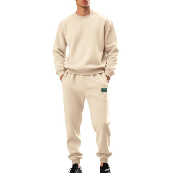 Herren lässiger Freizeitanzug mit weichem Fleece und elastischem Bund Echoarchiv