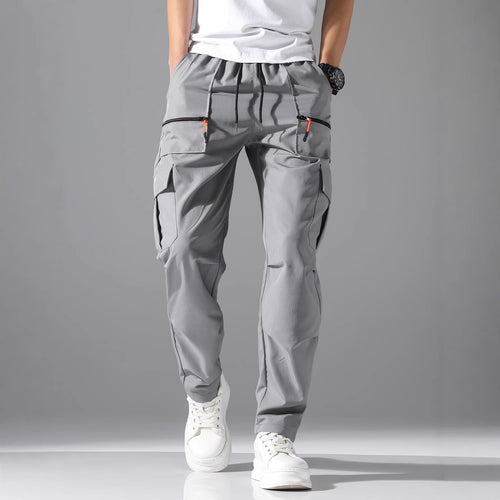 Herren Utility-Cargohose mit Reißverschlusstaschen, Tunnelzugbund & vorgeformten Kniepartien Echo Archiv
