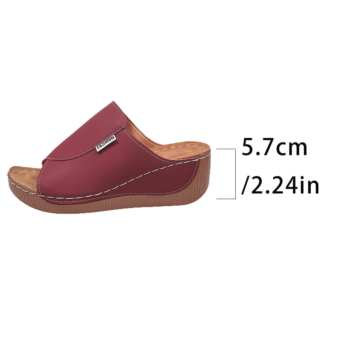 Damen  Slip-On Keil-Mules mit ergonomischem Memory-Fußbett und leicht profilierter Laufsohle Echo Archiv