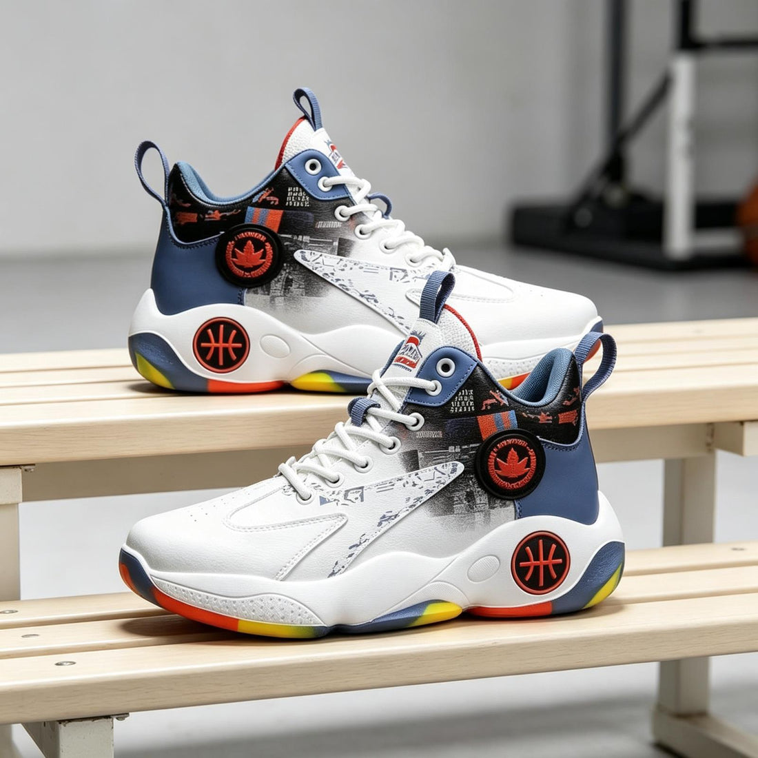 Herren Sportliche High-Top Basketball Sneakers Echoarchiv