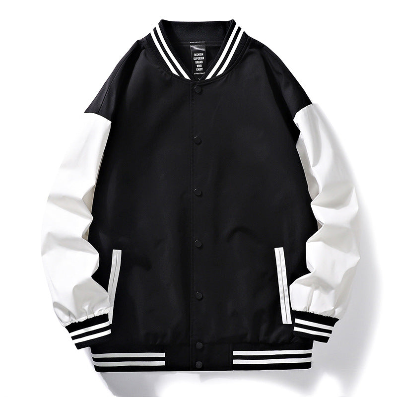 Herren sporty Bomberjacke mit Kontrastärmeln Echoarchiv