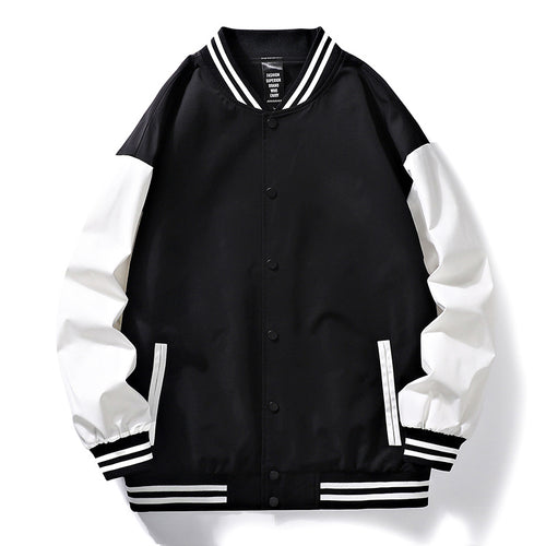 Herren sporty Bomberjacke mit Kontrastärmeln Echoarchiv