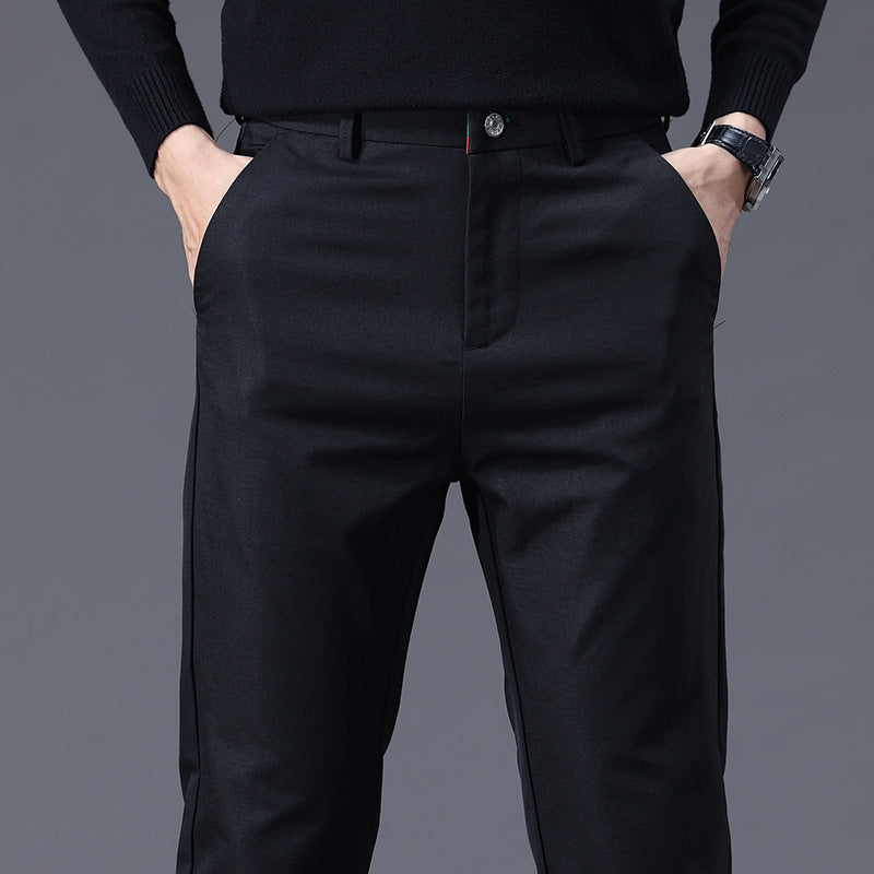 Herren entspannte Slim-Fit Hose mit praktischen Eingrifftaschen Echoarchiv