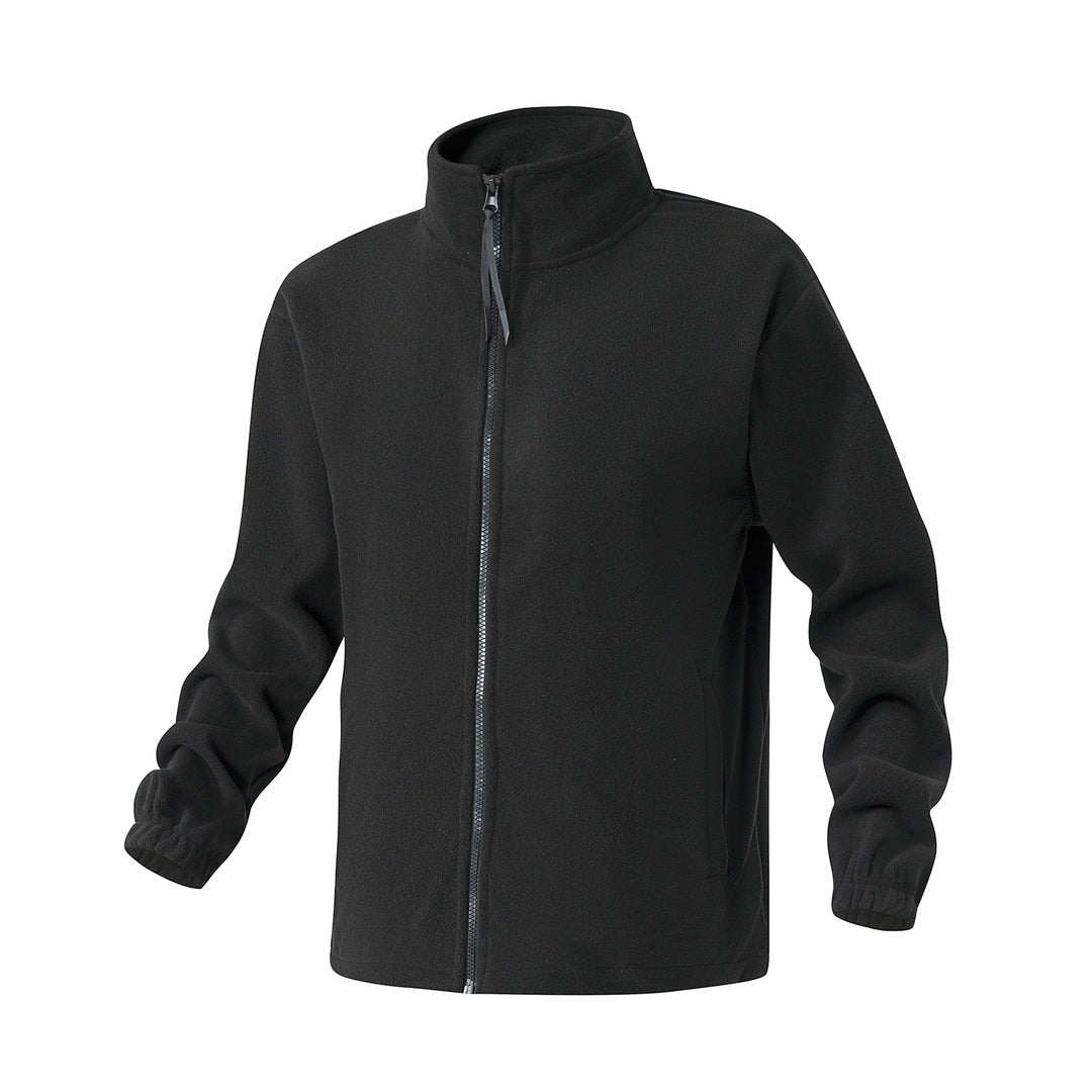 Herren Fleecejacke mit Stehkragen, durchgehendem Reißverschluss und elastischen Bündchen Echo Archiv