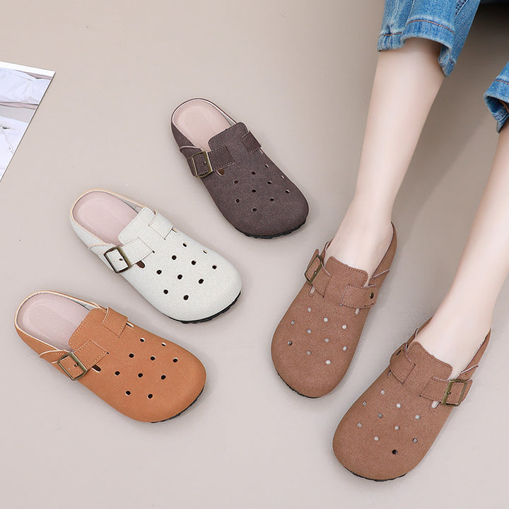 Damen nan lässiger Clog-Slipper mit verstellbarer Schnalle und ergonomischem Komfortfußbett Echo Archiv