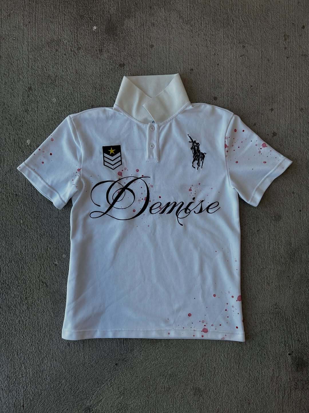 Damen Polo T-Shirt mit stylischem Schriftzug Echo Archiv