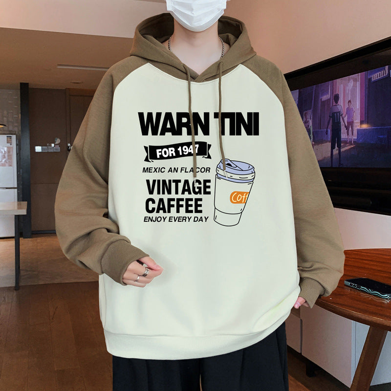 Herren lässiger Hoodie mit grafischem Print Echoarchiv