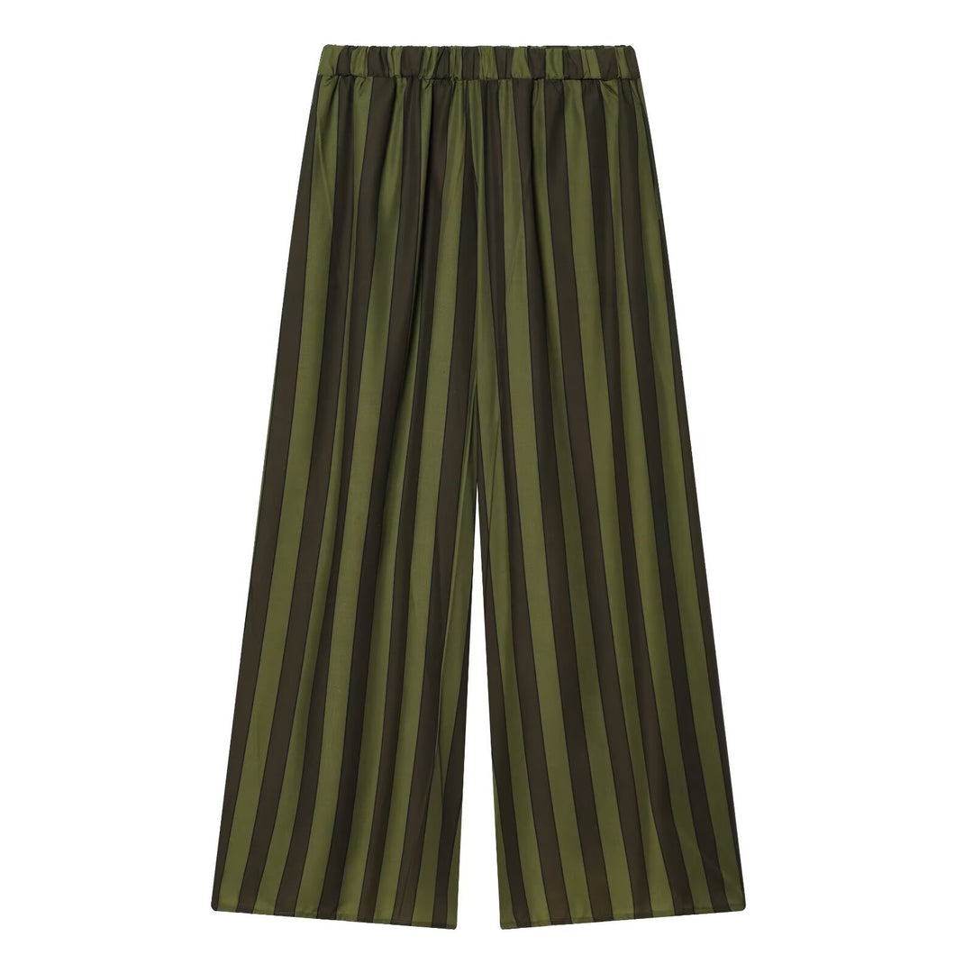 Damen elegante, weite Hose im modernen Streifenlook Echo Archiv