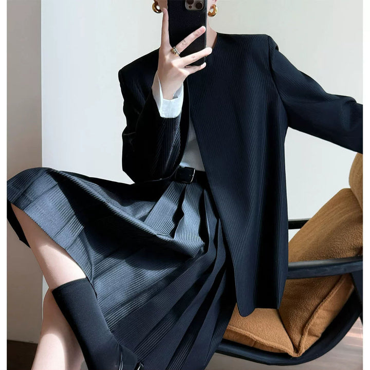Damen Elegante Plisseejacke Echoarchiv