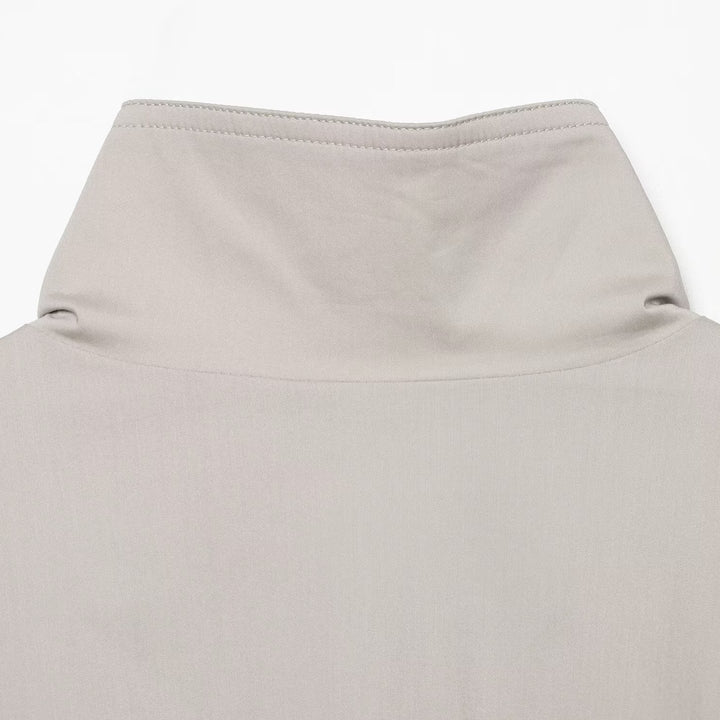 Damen Leichte Cropped Übergangsjacke mit Stehkragen und verdecktem Reißverschluss Echoarchiv