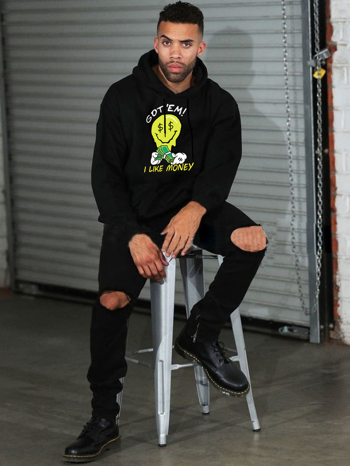 Herren Kapuzenpullover mit kreativem Grafikdesign Echoarchiv