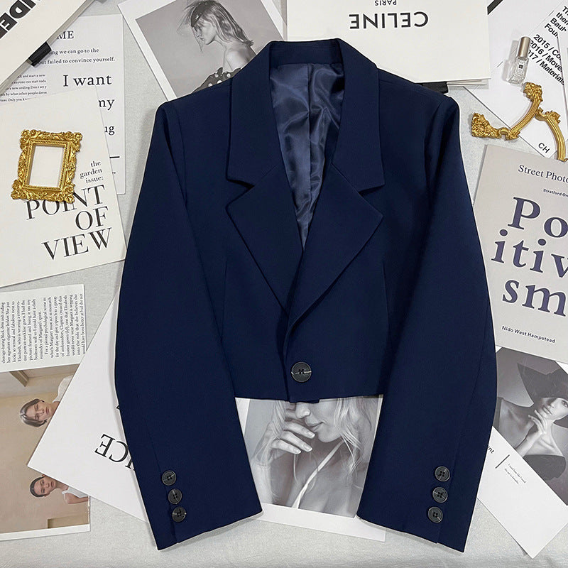 Damen Cropped Blazer mit Schalkragen Echo Archiv