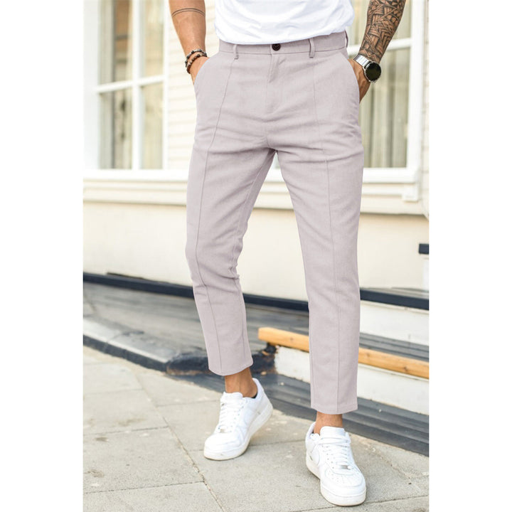 Herren elegante Chino-Hose mit schmalem Schnitt Echoarchiv